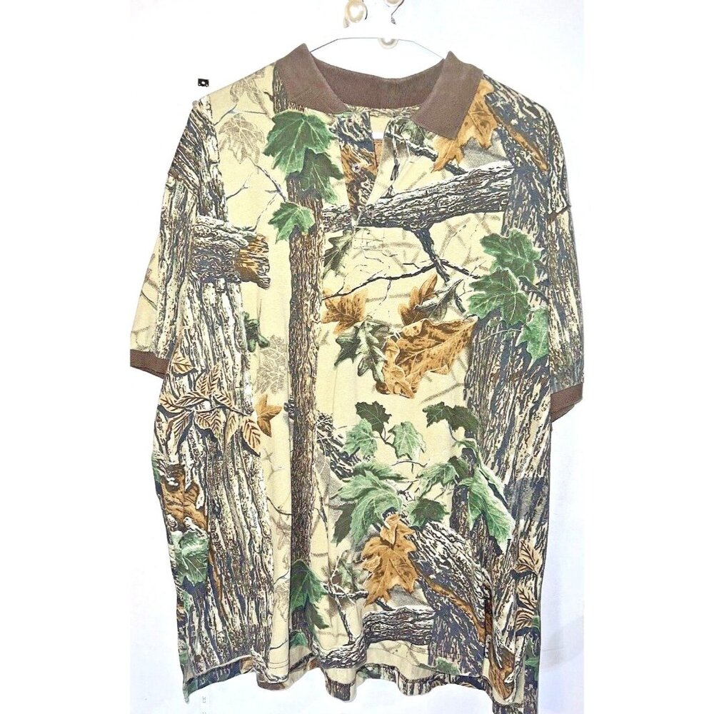 Duxbak Mens Hunting Camouflage Fall Collared Shirt Short Sleeve 2xL